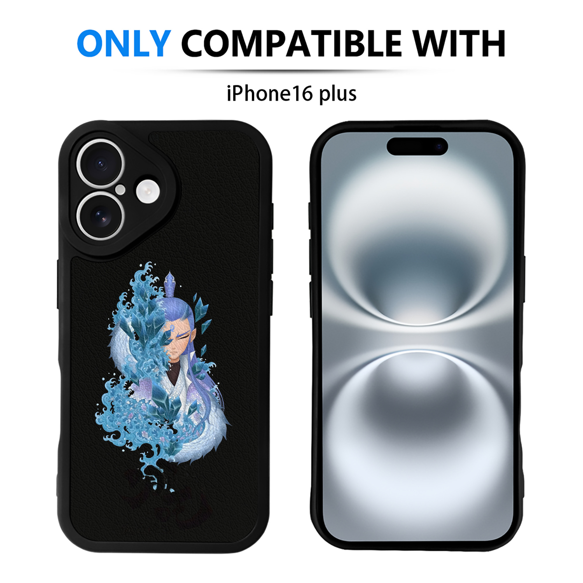 （画像用） Ne Zha 2 ナタ 魔童の大暴れ 【iPhone 16シリーズ対応】シリコンスマホケース（レザー調） 材質：シリコン